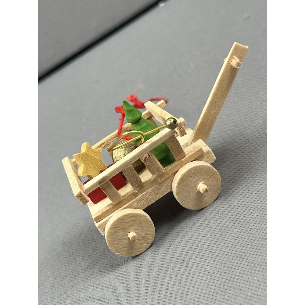 Holzkunst Christian Ulbricht Wooden Ornament Wagon Star Trumpet Christmas Tree - Picture 10 of 10